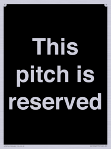 This pitch is reserved
